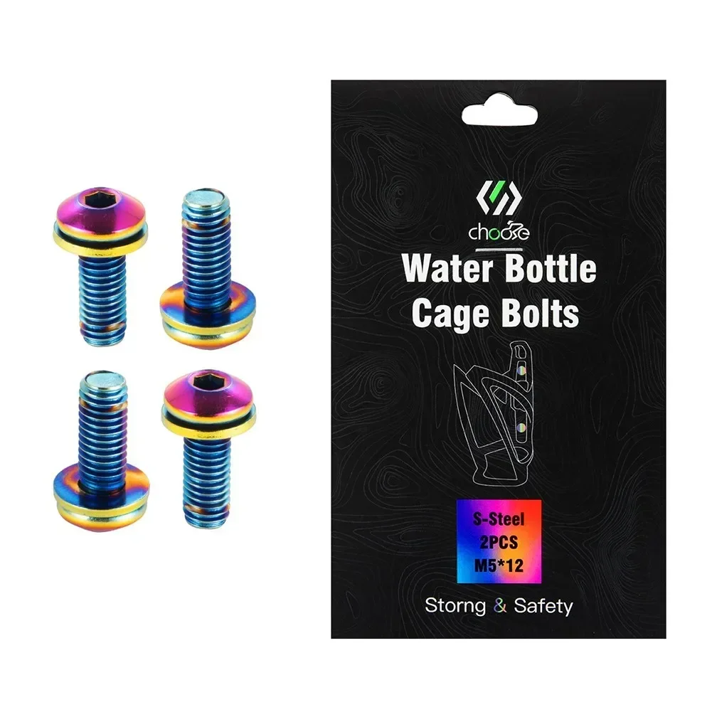 Mountain Biking Water Bottle - 4 stks M5x12 Fiets Bidonhouder Bouten