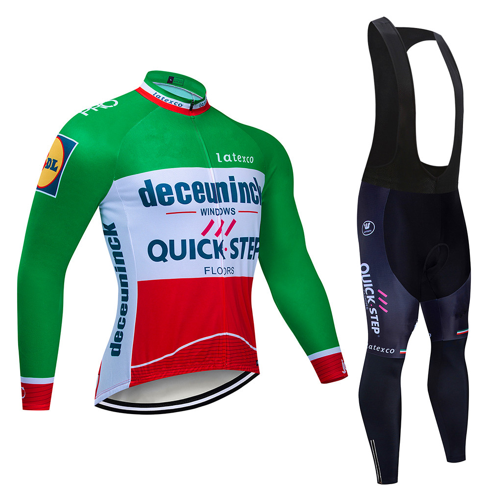 Mountain Biking Uniform - Quick Step Cycling Jersey Set Mouw