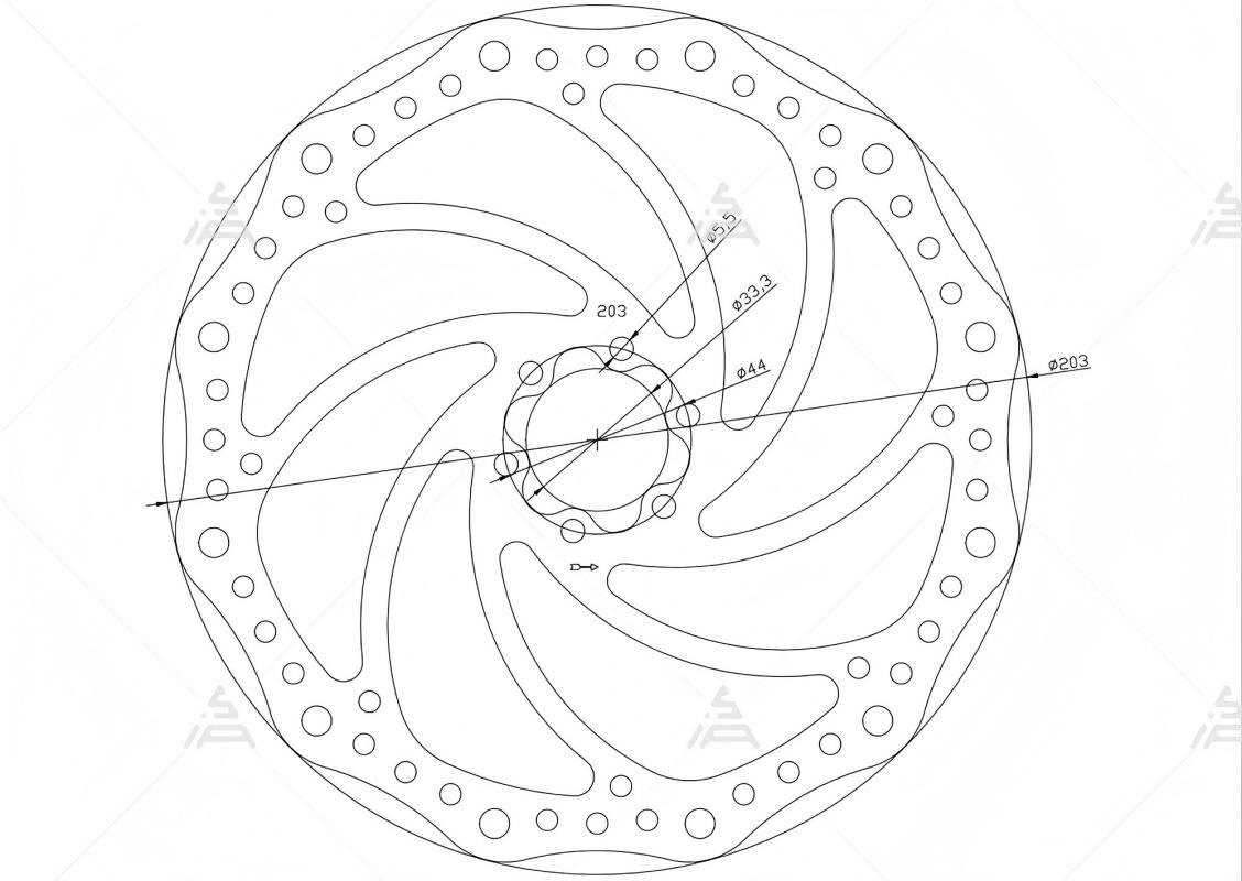 Mountain Biking Essentials - SiAECOSYS 203mm fiets schijfremrotor Centerlock hydraulisch