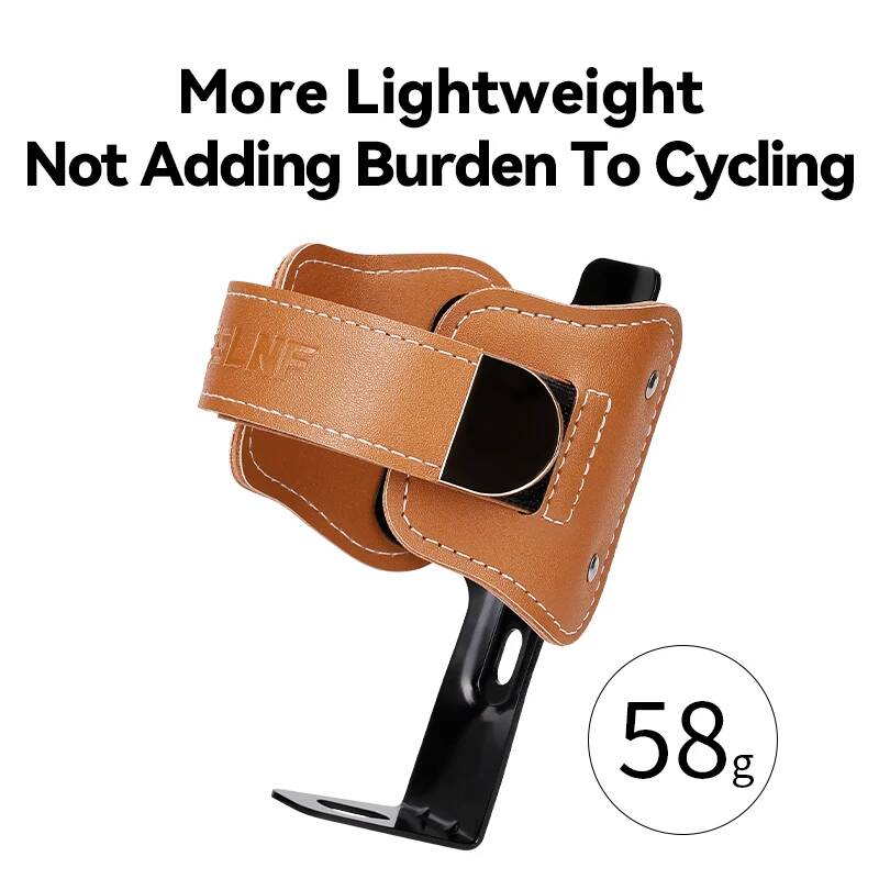 Mountain Biking Water Bottle - ESLNF Fiets bidonhouder Retro koeienhuid aluminiumlegering